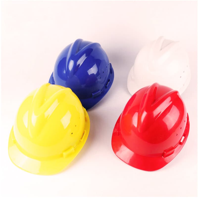 Worker Breathable Adjustable PE Construction safety helmet