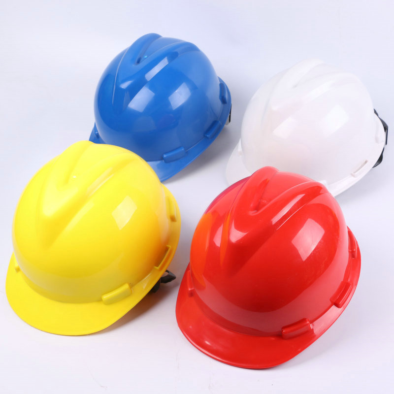 V shape Breathable Engineering construction safety helmet