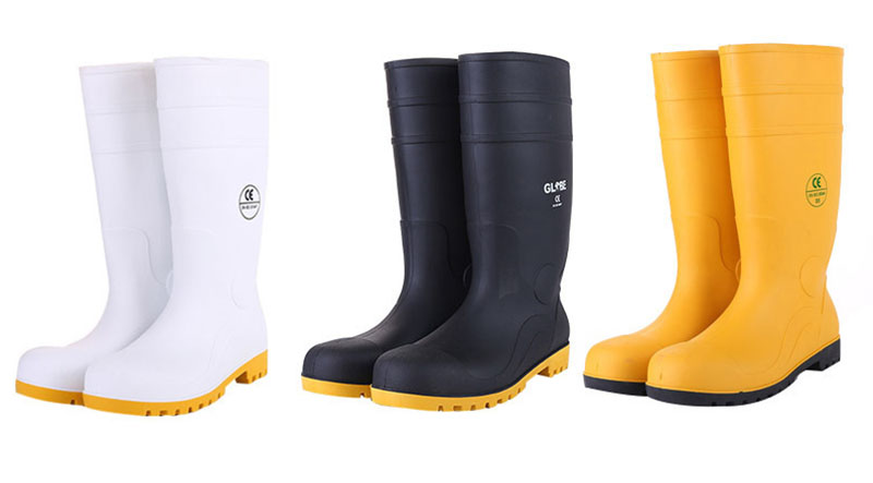 Men Pvc Rubber Wellies Work Safety Boots