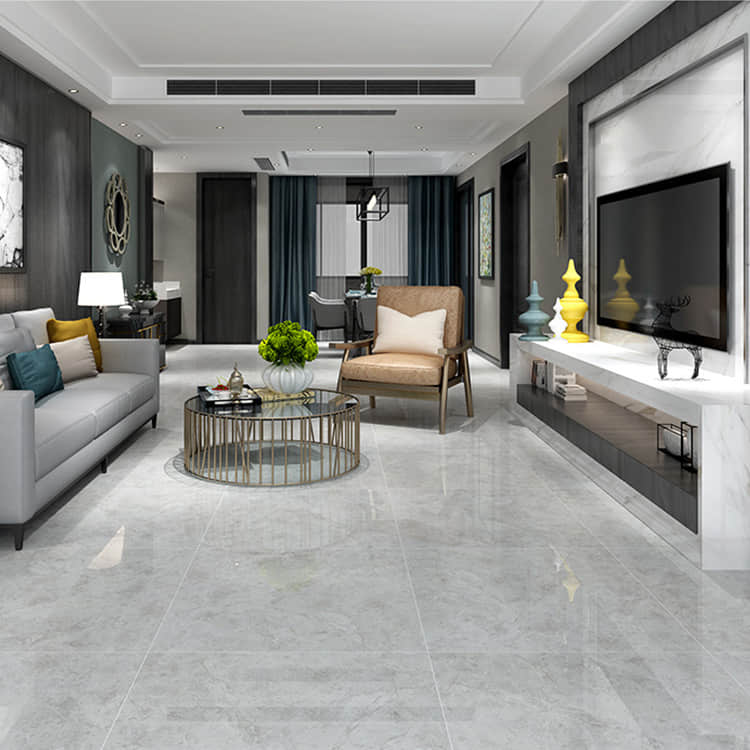 grey glazed porcelain floor tiles