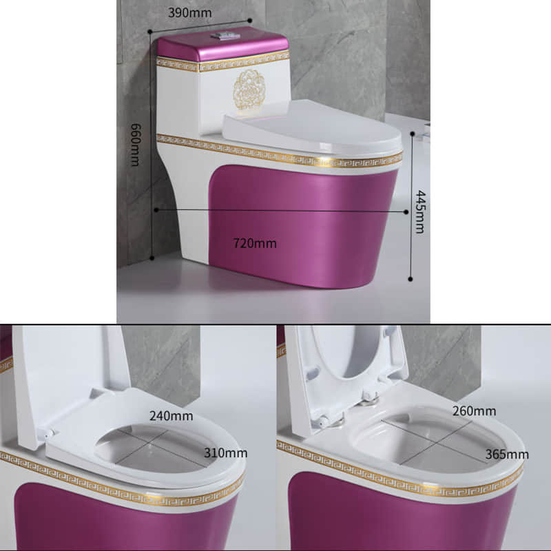 Muti Color WC Toilet set