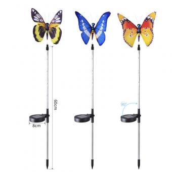  Solar Garden Light Colorful Butterfly Lights Waterproof Led Light Outdoor Garden Decoration For Yard Lawn Lamp 